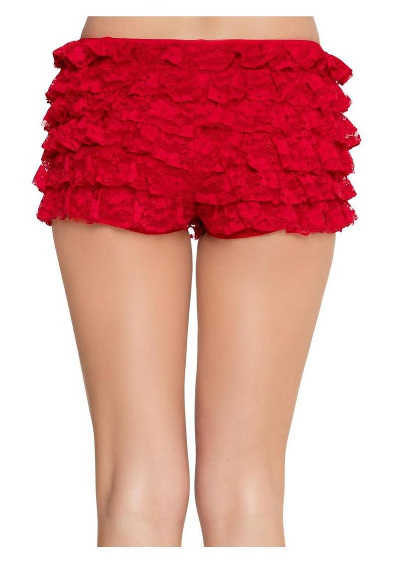 Leg Avenue Lace Ruffle Shorts