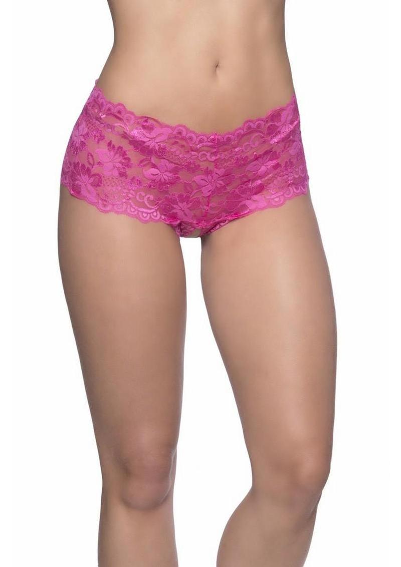 Oh LA LA Cheri Good Night Kiss Panty - Pink - Medium/Small