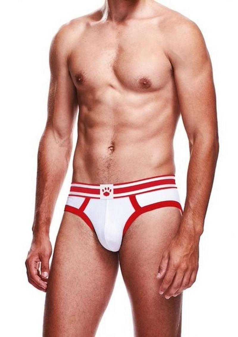 Prowler White/Red Brief - Red/White - Large